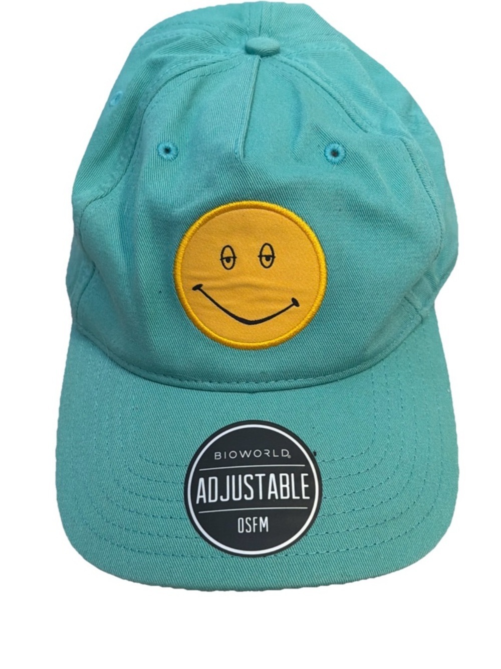 Bioworld Teal Cap Smiley Patch Dazed & Confused OSFM Hat Universal City Studios